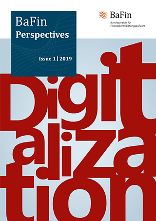 The picture shows the cover of the first BaFin Perspectives in 2019.