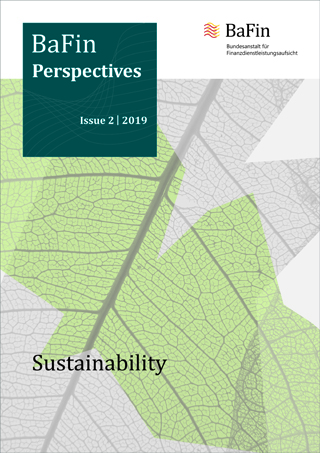 The picture shows the cover of the second BaFin Perspectives in 2019.